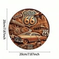thumbnail image 5 of HELLOYOUNG Route 66 Metal Sign 8x8 Inch, Vintage Rusty Retro Tin Wall Decor for Garage Bar Man Cave Kitchen, Rustic American Highway Ornament, 5 of 8