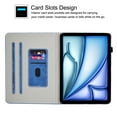 thumbnail image 4 of GSFY Case for 2024 iPad Air 11 Inch 6th Gen (M2), PU Leather Protective Folio Stand Cover Auto Sleep Wake Multiple Viewing for iPad Air 11 6th/iPad Air 10.9 4th &5th/iPad Pro 11 (2018-2022)，DC-Blue, 4 of 9