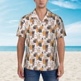 thumbnail image 2 of Fotbe Cute Cats Camisa Hawaiana para Hombre Unisex – Camisa Casual de Verano con Botones de Manga Corta de Algodón y Lino,XX-Large, 2 of 7