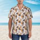 thumbnail image 2 of Fotbe Cute Cats Camisa Hawaiana para Hombre Unisex – Camisa Casual de Verano con Botones de Manga Corta de Algodón y Lino,Medium, 2 of 7