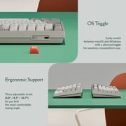 Keychron C2 Pro 8K 100% Full Size QMK Wired Custom Mechanical Gaming Keyboard TKL, Keychron Super Linear Red Switch