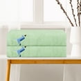 thumbnail image 3 of REGALWOVEN Cotton 2 Pack Bath Towels Set, Ultra Soft Absorbent Quickdry & Lightweight Large Towels for Bathroom Green 24" x 48", 3 of 8