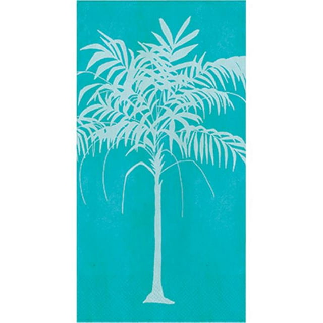Hoffmaster Groupe 325067 Tropical Rayures Serviette d'Invité&44; Paume&44; Pack de 12 - 16 par Pack
