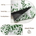 thumbnail image 6 of Round Rugs 4 Ft, Green Spring Botanical Non Slip Area Rugs for Kitchen Bedroom Entryway, Weeping Eucalyptus Butterfly Washable Carpet Runner Rug Floor Mats for Bedroom Home Decor, 6 of 8