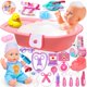 thumbnail image 1 of Juguetes para el cuidado de muñecas PROOU con set de baño y kit médico, 30 piezas, 1 of 7