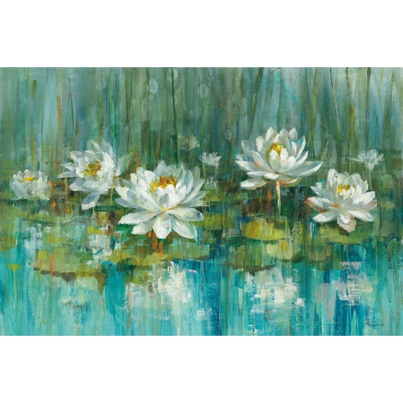 Art.com Water Lily Pond V2 Crop Art Print by Danhui Nai, 36" x 24"