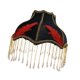 thumbnail image 4 of Pantalla de lámpara Cubierta de luz Versátil E27 Accesorios de moda Pantalla de hogar europea Negro Rojo 31cmx28cm, 4 of 8