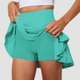 thumbnail image 2 of QATAINLAV Tennis Skirts for Women Pleated High Waisted Golf Skorts Tummy Control Skirts with Shorts Pockets Mint Green XXL Daily Sales Clearance, 2 of 9