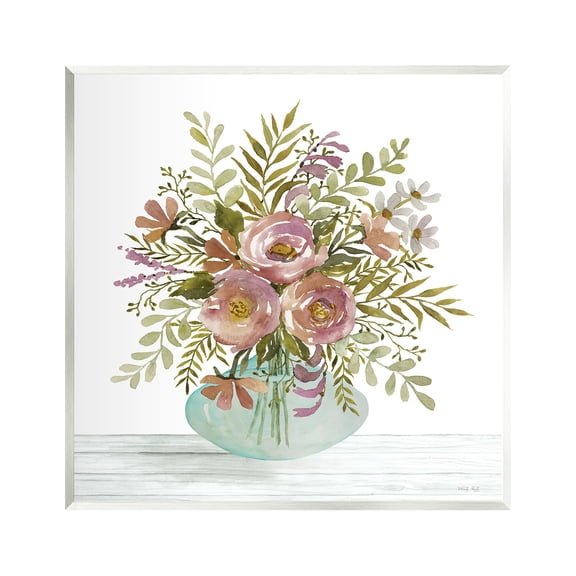 Stupell Industries Modern Farmhouse Bouquet Botanical & Floral Painting Unframed Art Print Wall Art, 12 x 12