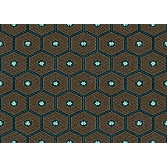 Ahgly Company Indoor Rectangle Patterned Midnight Gray Area Rugs, 2' x 3'