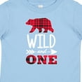 thumbnail image 4 of Inktastic Plaid Bear Wild and 1 with Arrow Boys or Girls Baby T-Shirt, 4 of 5