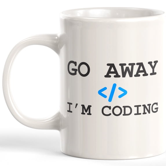 Go Away I'm Coding 15oz Coffee Mug
