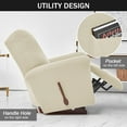 thumbnail image 4 of AIGIA Stretch Recliner Chair Covers 4-Piece Soft Sofa Cover 1 Seat Couch Cover Jacquard Recliner Slipcover with Pocket, 4 of 6