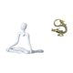 thumbnail image 1 of Estatua De Pensador Abstracto Creativo, Figura Decorativa, Escultura única De Latón, Adorno Para La Entrada Del Dormitorio, Regalo De Inauguración De La Casa, Mini Mascota De Té,, 1 of 8