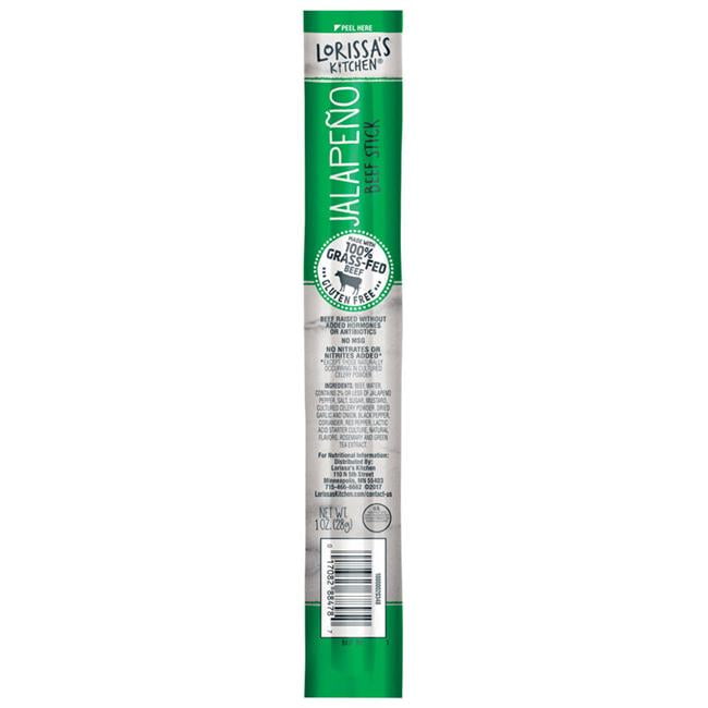 Jacks Links 9005431 Lorissas Kitchen Jalapeno Beef Stick, 1 oz - Case of 12