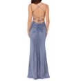 thumbnail image 2 of Betsy & Adam Womens Sequin Gown Dress, Blue, 4, 2 of 4