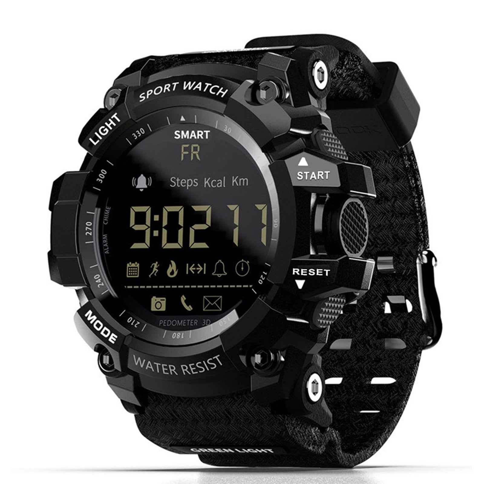 LOKMAT Smart Watch Smartwatch Fitness Watch Army Luminous BT Smartwatch EL Luminous Remote Camera Smart Watch Week Date IP67 5ATM Battery IP67
