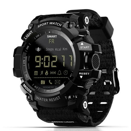 LOKMAT MK16 Smart Watch Army Rugged IP67 / 5ATM Waterproof EL Luminous Sports BT Smartwatch Pedometer Activity Fitness Remote Camera Alarm Week Date
