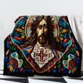 thumbnail image 3 of Jesus Bible Blanket for Wmoen & Men Christian Religious Gifts 350gsm Soft Plush Warm & Cozy Flannel Bedding God Print Blankets for Girl Boy Birthday Gifts 60×50inch, 3 of 6