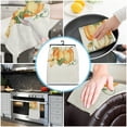 thumbnail image 5 of Autumn Watercolor Pumpkin Leaves Microfiber Towel Absorbent Kitchen Cleaning Cloth Dish Towel Household Cleaning Towel, 5 of 7