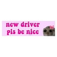 thumbnail image 1 of New Driver Pls Be Nice Car Sticker, Bumper Sticker & Magent Funny Sticker, 1 of 1