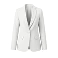 thumbnail image 4 of Xaqiouau Womens Business Casual Blazer Single Button Suit Jacket Long Sleeve Office Work Blazer Slim Fit Dressy Casual Jacket with Pockets, 4 of 6