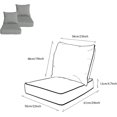 thumbnail image 2 of x Coussins de Patio à Assise Profonde pour Extérieur/intérieur, Ensemble de Rembourrage en Mousse Résiliente, Hydrofuges, Résistants aux Taches et aux Intempéries, Assise Profonde, Bas Chili, 2 of 7