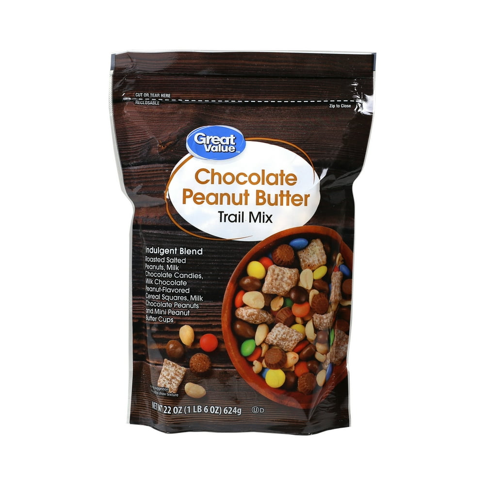 Great Value Chocolate Peanut Butter Trail Mix, 22 oz - Walmart.com