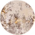thumbnail image 1 of Unique Loom Helios Over-Dyed Area Rug 3' 3 x 3' 3 Round Beige/Brown, 1 of 1