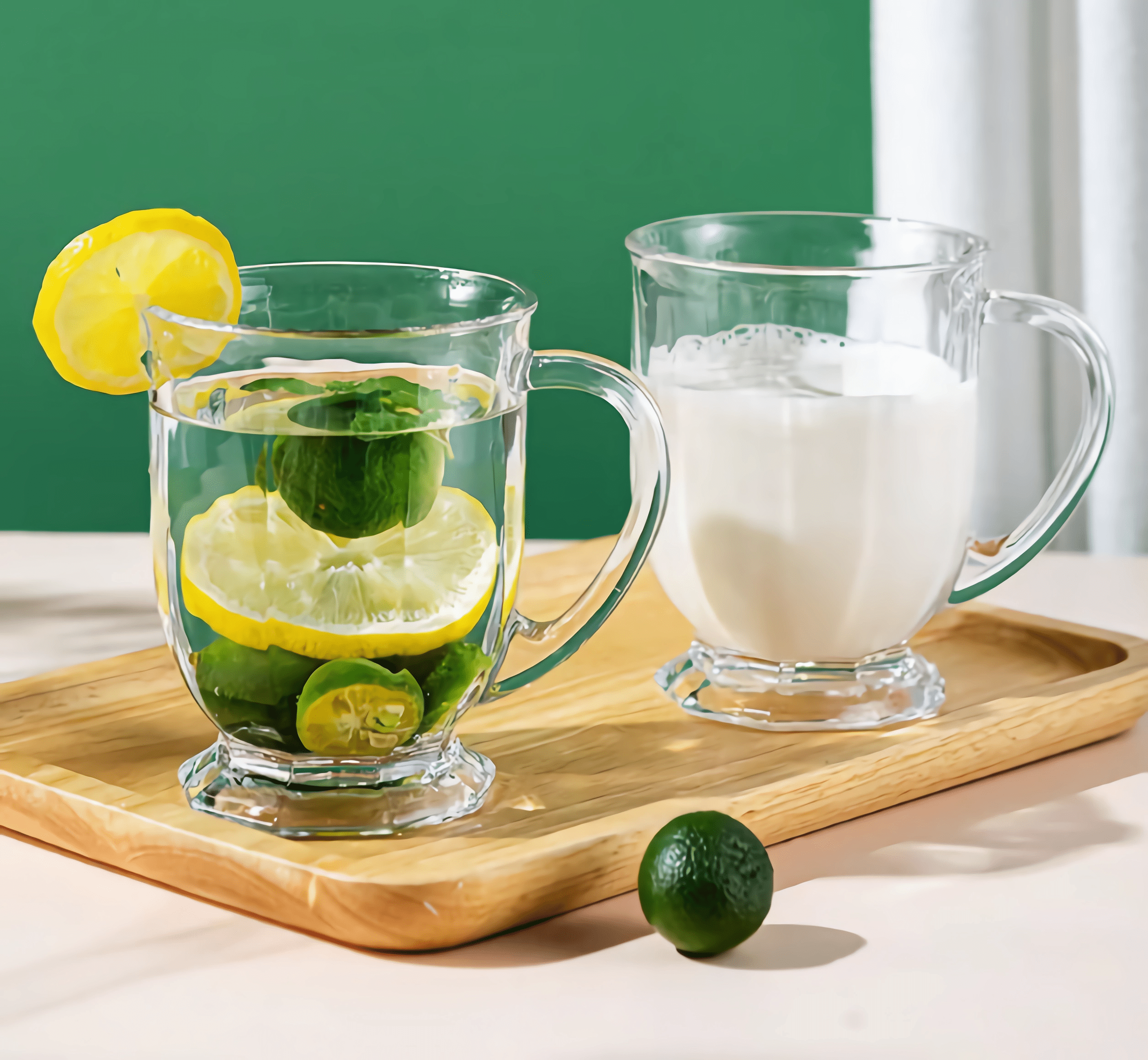 2 Pack Clear Drinking Glasses Set ,500ML Glass Coffee Mugs with Heavy Base,Glass Cup Drinkware for Beverage,Juice,Latte Cups, Cocktails, Wine, Beer,Espresso Coffee,Tea
