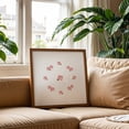 thumbnail image 3 of Pink Roses Illustration Circle - Illustration Floral Flowers Pattern Botanical Minimalist Pastel Nature Unframed Wall Art Print 30 x 30 inches, 3 of 9