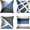 Grey and Blue, variant on Set of 4 Throw Pillow Covers Modern Abstract Stripe Simple Geometric Acrylic Bold Decorative Pillow Cases Home Decor Square 18x18 Inches Pillowcases(Grey Yellow)
