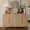 Natural, variant on Aukfa 56.7" Modern Sideboard Buffet Cabinet with Adjustable Shelves, Accent Credenza Organizer,Walnut