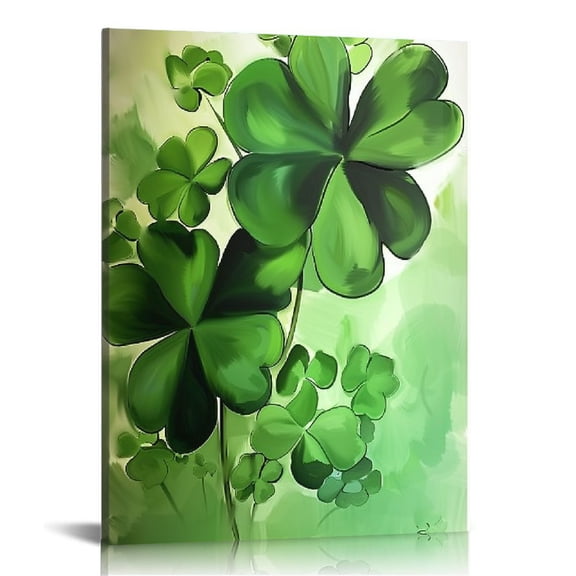 Acheng St Patrick's Day Watercolor Painting Saint Patrick's Day Canvas Art Paintings,Wall Decor Saint Patrick's Day Posters,Modern Art Living Room Decor picture 1