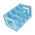 thumbnail image 4 of Estante Para Libros De Escritorio, Estantería De Escritorio Para Bricolaje, Moderna, Compacta, Azul Claro, Ahorro De Espacio, Estable Para Tarjetas Para Revistas, 4 of 7