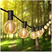DAYBETTER 100ft Outdoor String Lights for Outside, G40 Warm White Patio Lights with 50 Edison Vintage Bulbs, Waterproof Connectable Hanging Lights for Backyard Porch Balcony Party, 30W E12 Socket Base