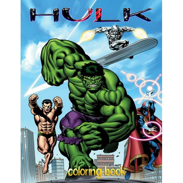 Download Hulk Coloring Book Over 57 Pages Of High Quality Hulk Colouring Designs For Kids And Adults New Coloring Pages It Will Be Fun Paperback Walmart Com Walmart Com