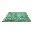 thumbnail image 2 of Ahgly Company Machine Washable Indoor Rectangle Persian Turquoise Blue Traditional Area Rugs, 4' x 6', 2 of 4