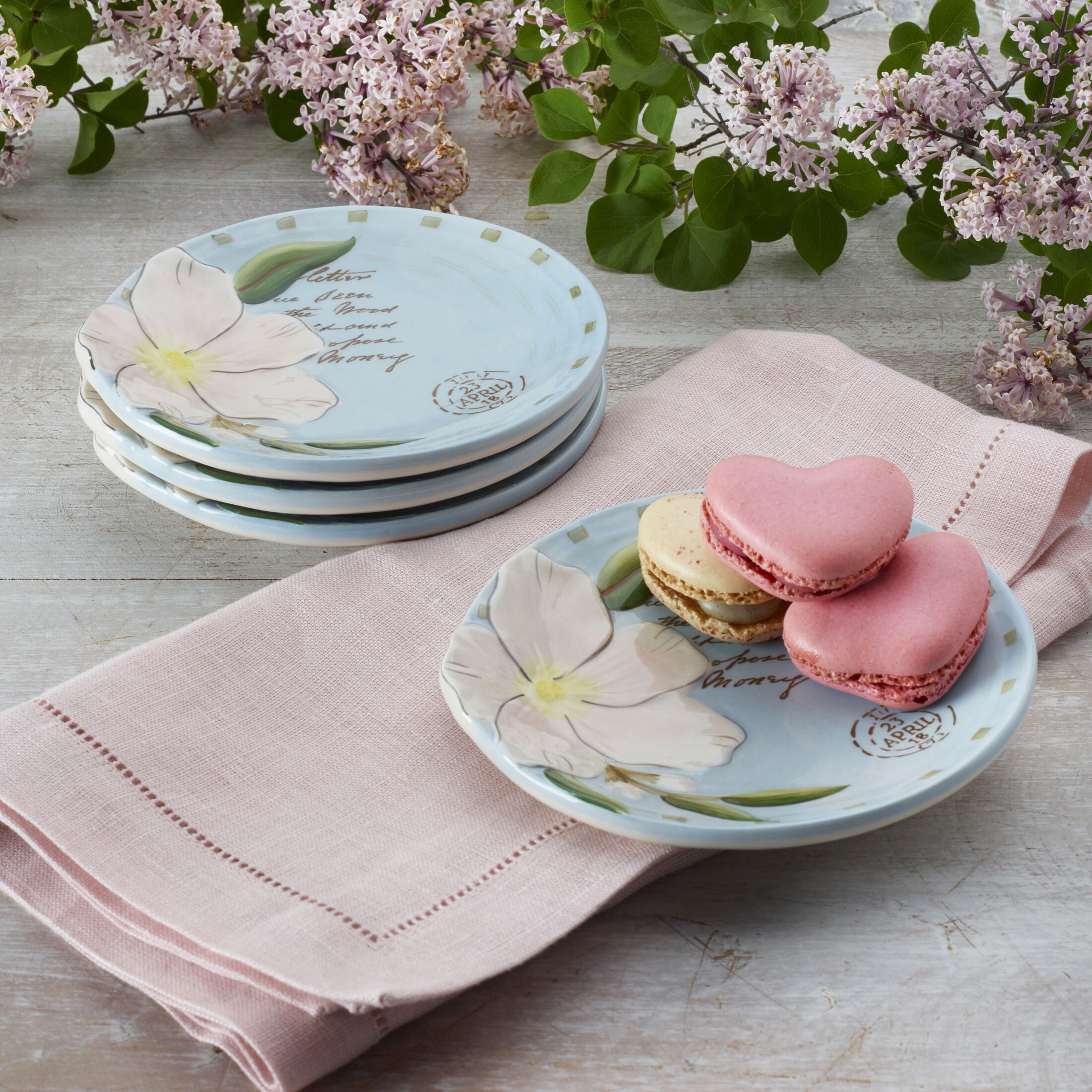 Fitz and Floyd Jardin 8.75In Canape Plate