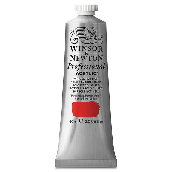 Winsor & Newton Artists' Acrylic Color, 60ml, Pyrrole Red Light