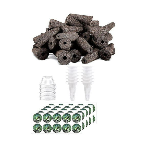 124pcs Seed Pods Kit, Accessories Plant Pod Kit Including Grow Baskets, Insulation Lids, Plant Grow