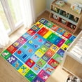 thumbnail image 3 of Kids Play Rug ABC Educational Area Rug, Alphabet Animal Soft Non-Slip Carpet for Toddler Bedroom Playroom 110x78.7 Inch Blue, 3 of 5