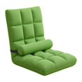thumbnail image 1 of Silla de suelo con respaldo, sofá de suelo cómodo, sofá de apartamento Verde, 1 of 9