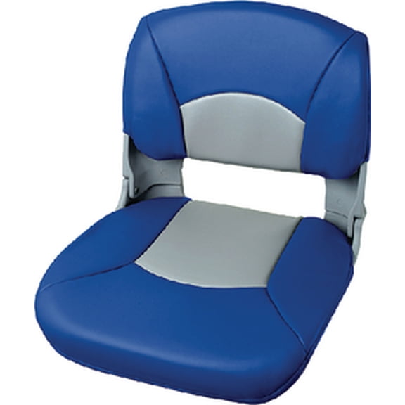 tempress all weather high back gray seat/blue/gray cushion