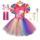 thumbnail image 1 of Purim - Vestido de tutú de princesa de tul para niñas, vestido de fiesta de cumpleaños, color caramelo del arco iris, para niños de 0 a 12 años zhangyuxiang unisex, 1 of 2