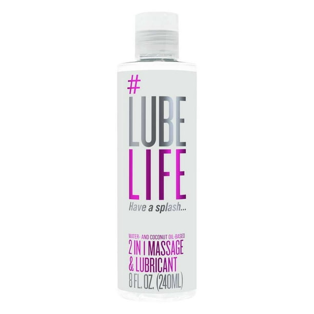 walmart.com | #LubeLife 2-in-1 Water & Coconut Oil Based Massage and Lubricant