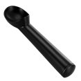 thumbnail image 4 of antiadherente, anticongelante, cuchara de aluminio de una pieza, diseño resistente y duradero, fácil de limpiar, para helado, masa para galletas, sorbete, almendra, 2 piezas, negro y plateado, 4 of 5