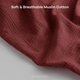 thumbnail image 5 of Comfy Cubs Muslin Nursing Cover with Adjustable Neck Strap - Pack of 1, Wine, 5 of 7