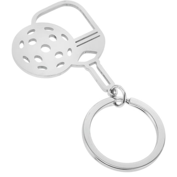 Ginkgo Leaf Decoration Pickleball Racket Keychain Man