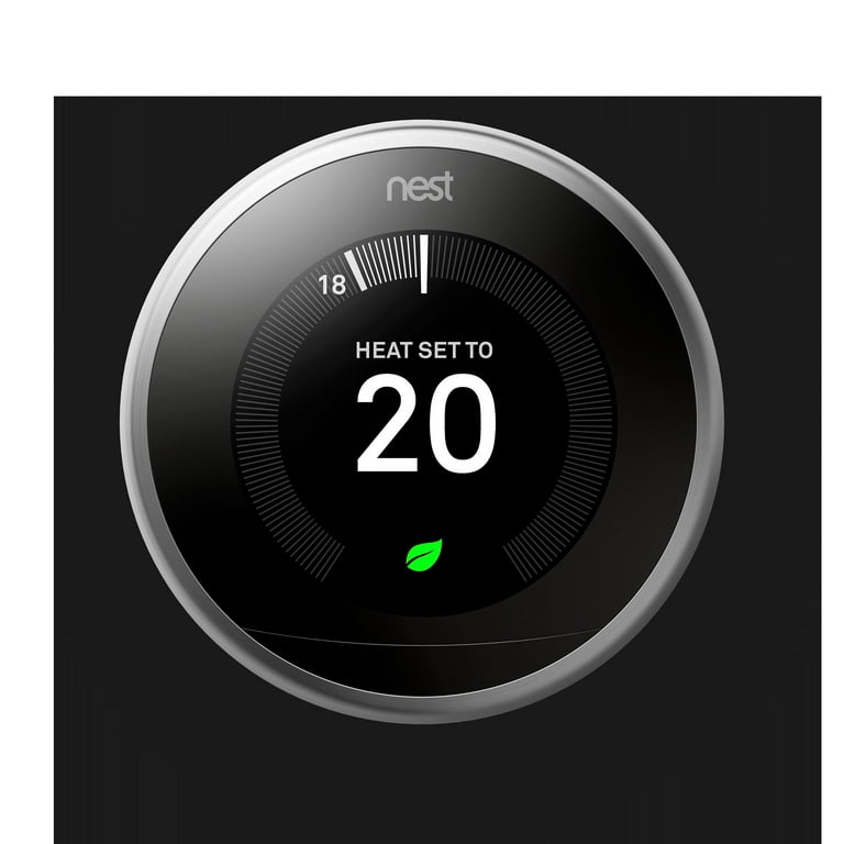 Google Nest® Smart Learning Thermostat - Stainless T200377, 3nd